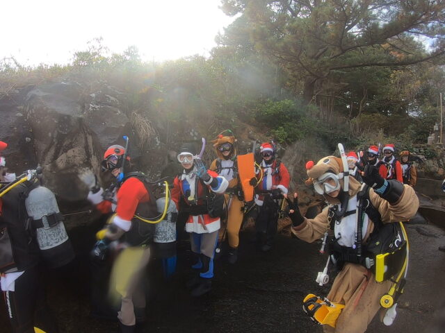 サンタコスでダイビング